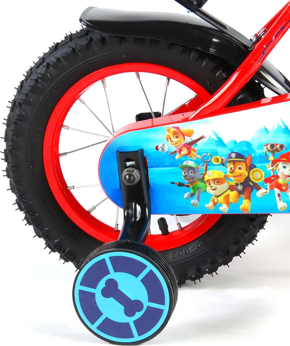 Volare Paw Patrol Kinderfiets - Jongens - 12 Inch - Rood/Blauw - Afbeelding 8