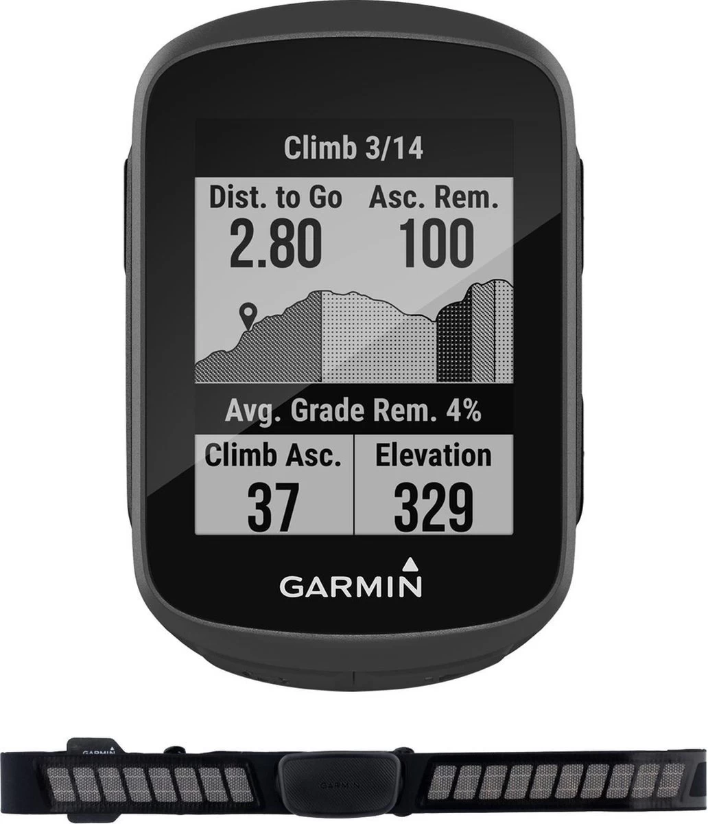 Garmin Edge 130 Plus Performance Bundel - Fietscomputer - Zwart