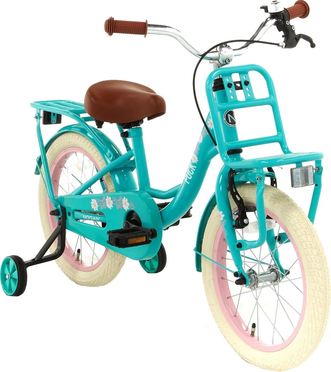 Nogan Puck - Kinderfiets - Meisjesfiets - 16 Inch - Turquoise - Afbeelding 5