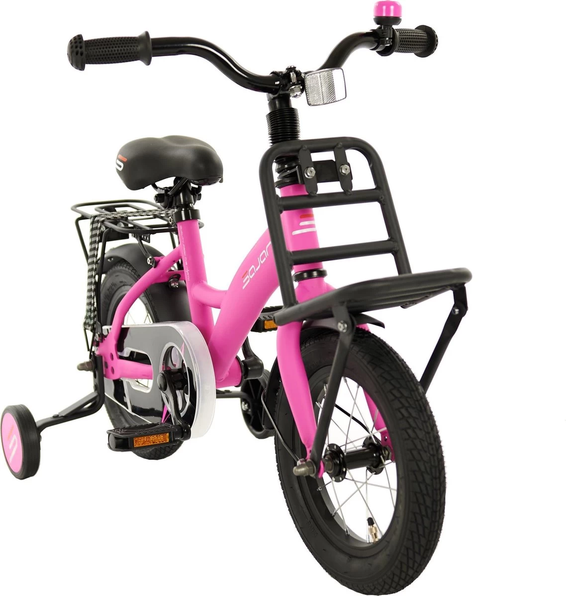 Sajan Kinderfiets - 12 Inch - Mat-Roze - Meisjesfiets - Afbeelding 4