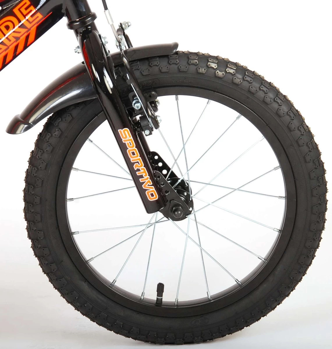 Volare Sportivo Kinderfiets - Jongens - 16 Inch - Neon Oranje Zwart - 95% Afgemonteerd - Afbeelding 7