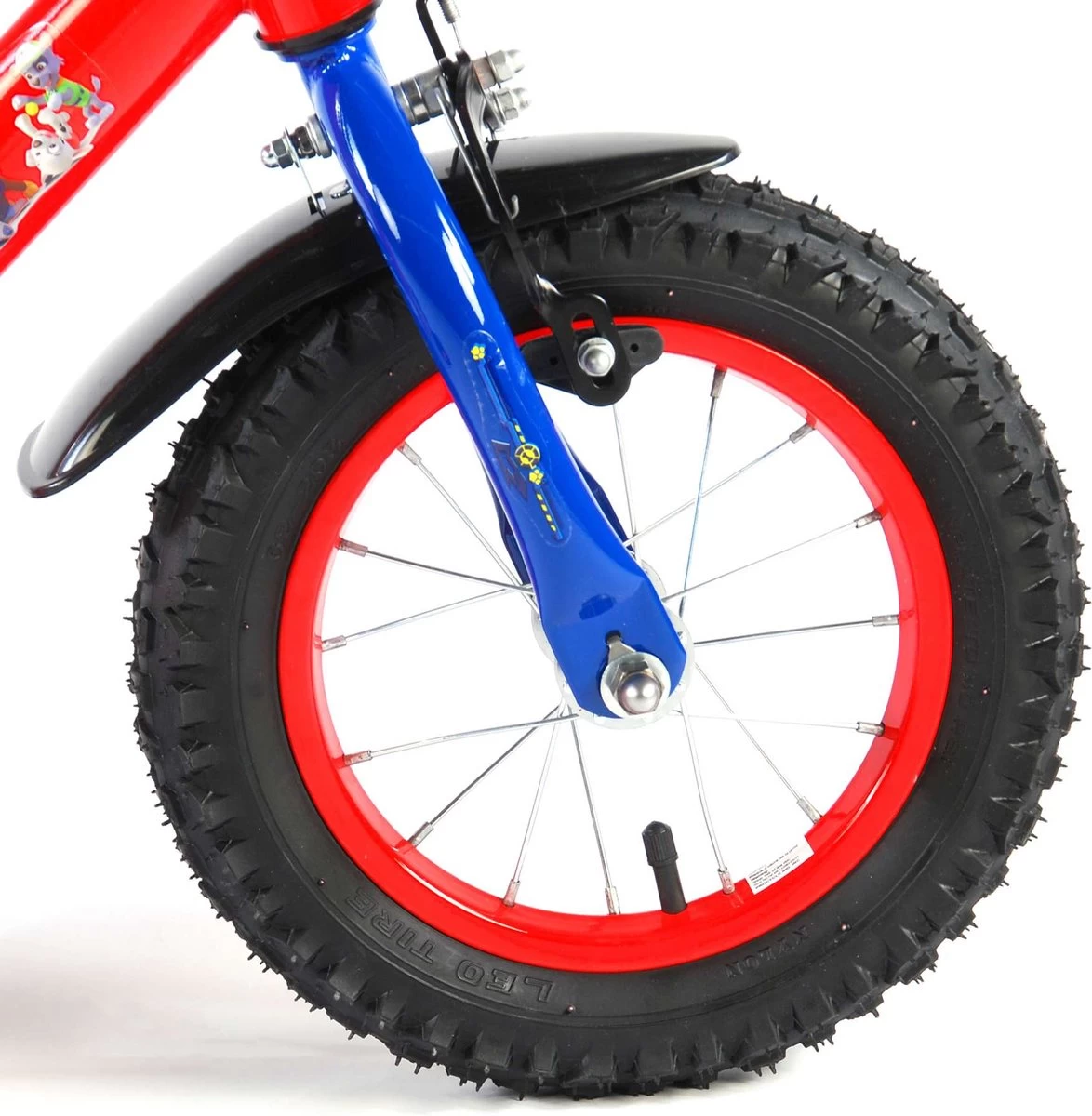 Volare Paw Patrol Kinderfiets - Jongens - 12 Inch - Rood/Blauw - Afbeelding 14