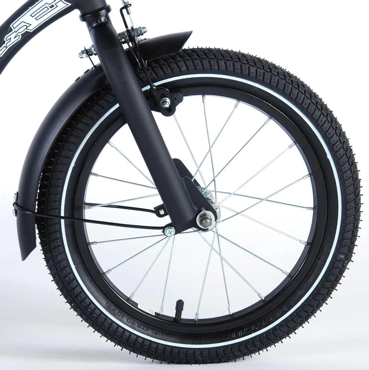 Volare Black Cruiser Kinderfiets - Jongens - 16 Inch - Zwart - 2 Handremmen - Afbeelding 12