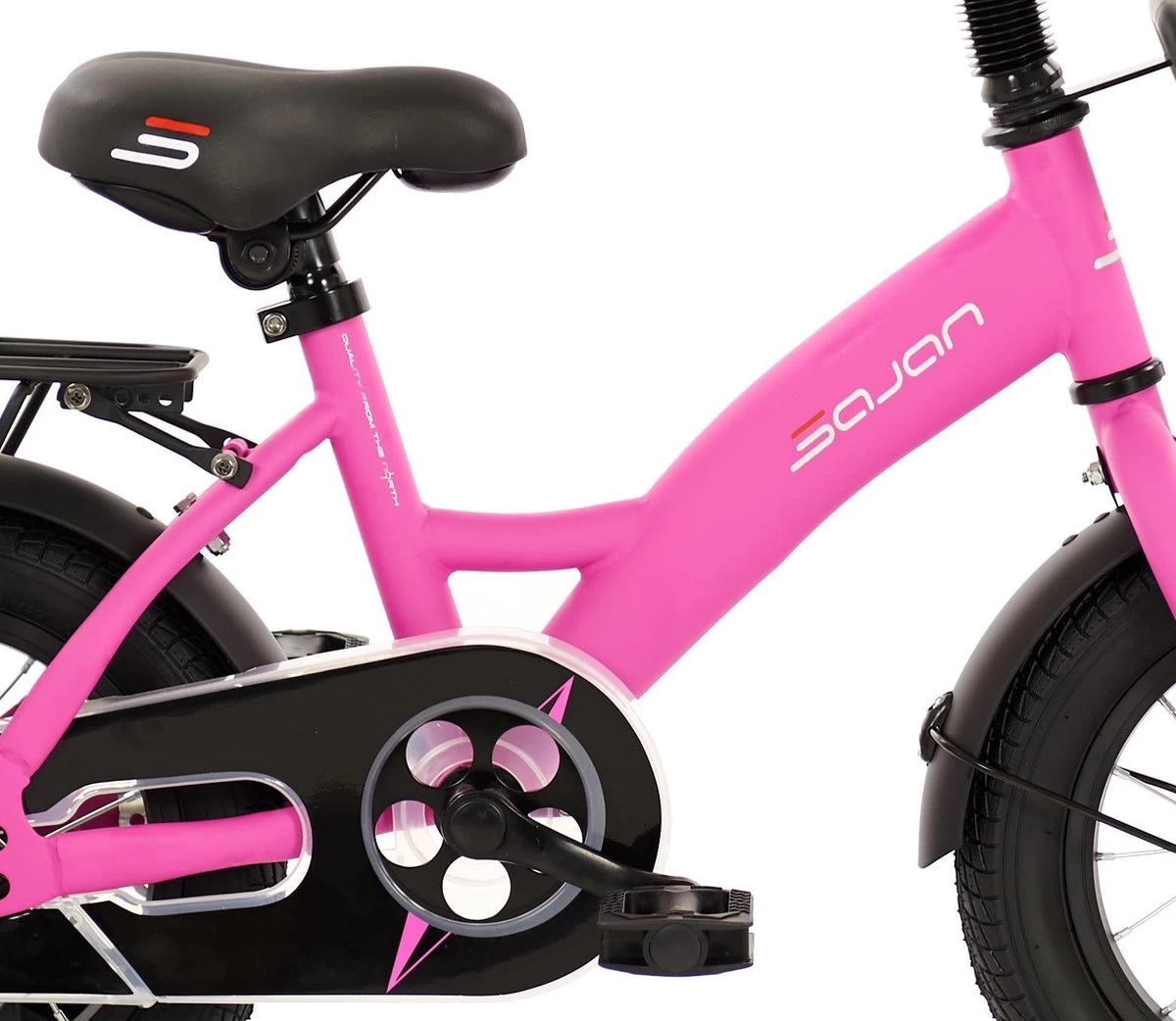 Sajan Kinderfiets - 12 Inch - Mat-Roze - Meisjesfiets - Afbeelding 5