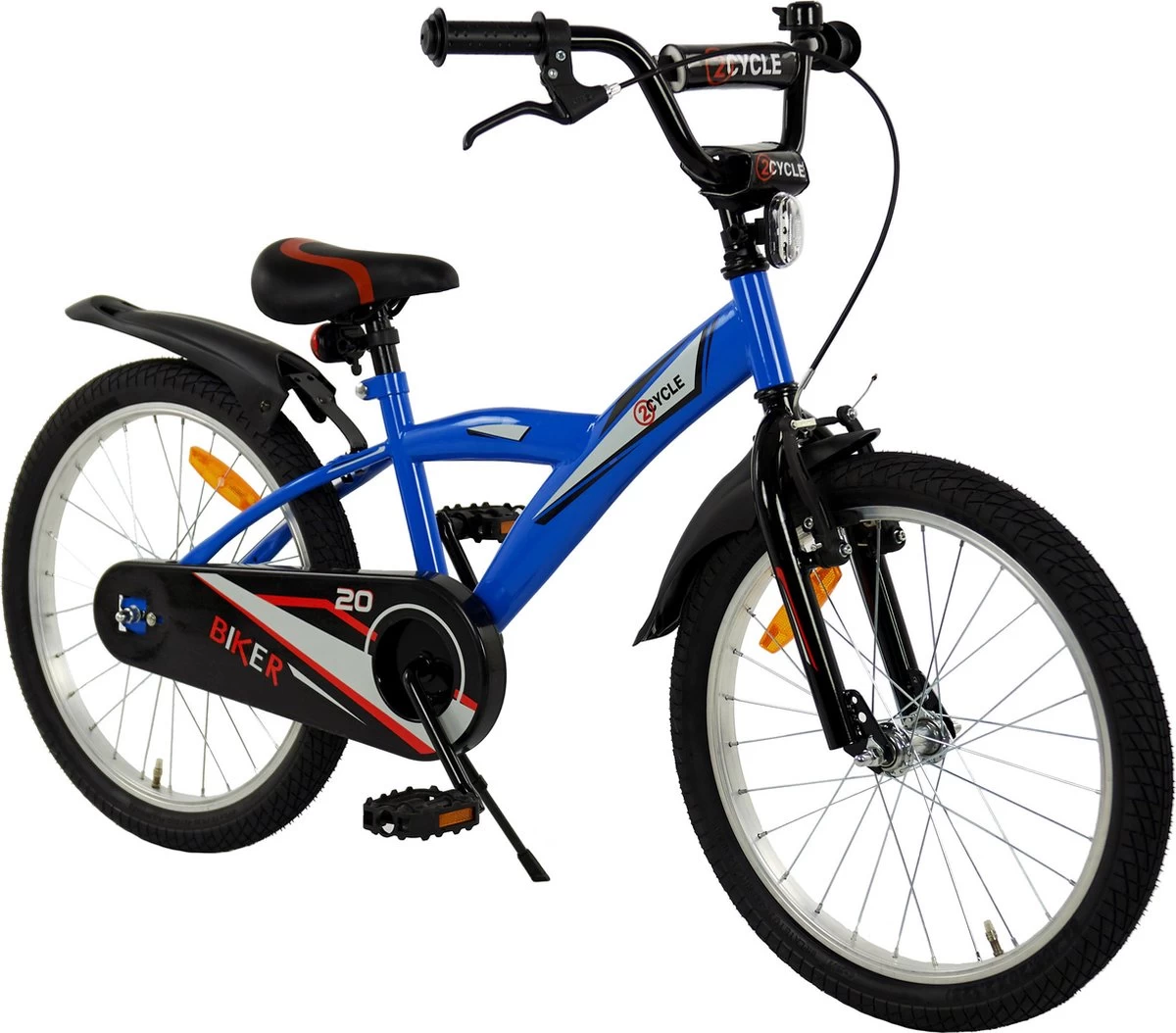 2Cycle Biker Kinderfiets - 20 Inch - Blauw - Jongensfiets