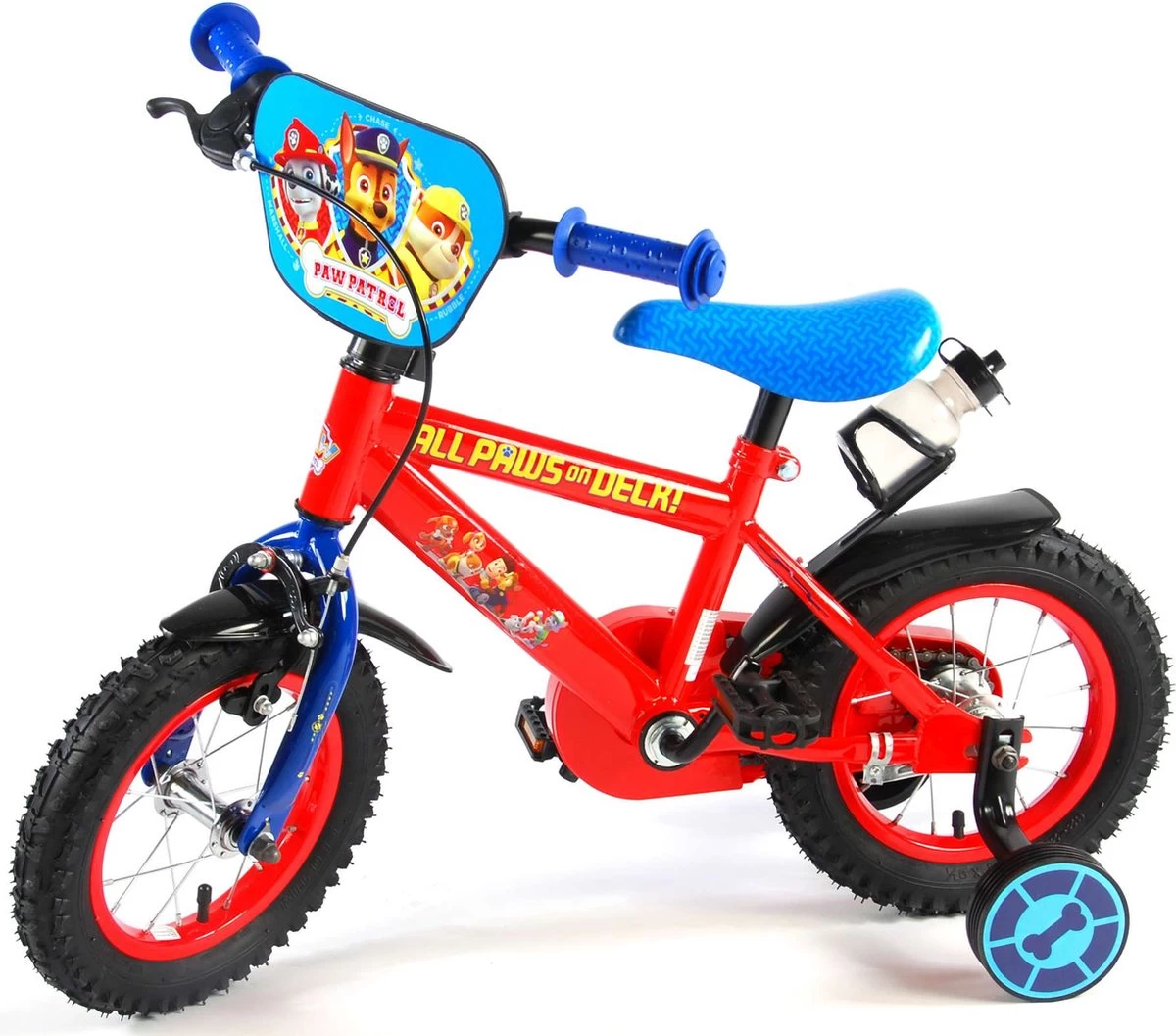 Volare Paw Patrol Kinderfiets - Jongens - 12 Inch - Rood/Blauw - Afbeelding 10