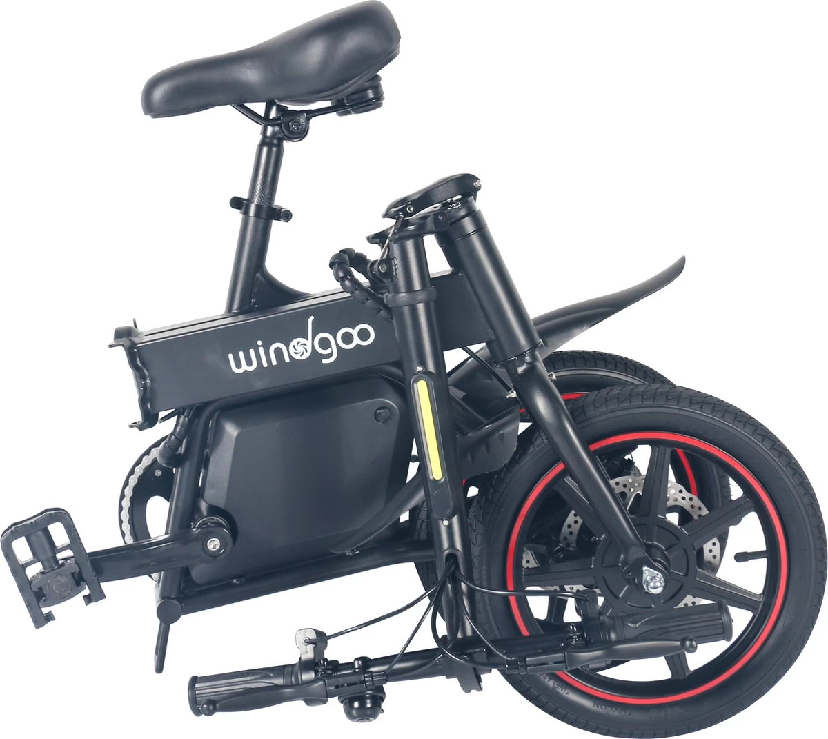 Windgoo B20 V2 - Smart E Bike - APP IOS Android - Elektrische Vouwfiets Zonder Gashandel - 250W - 14 Inch - 25 KM/H - Zwart - Afbeelding 7