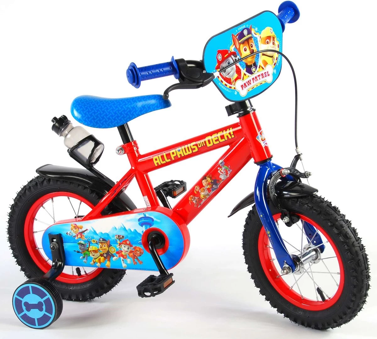 Volare Paw Patrol Kinderfiets - Jongens - 12 Inch - Rood/Blauw - Afbeelding 5