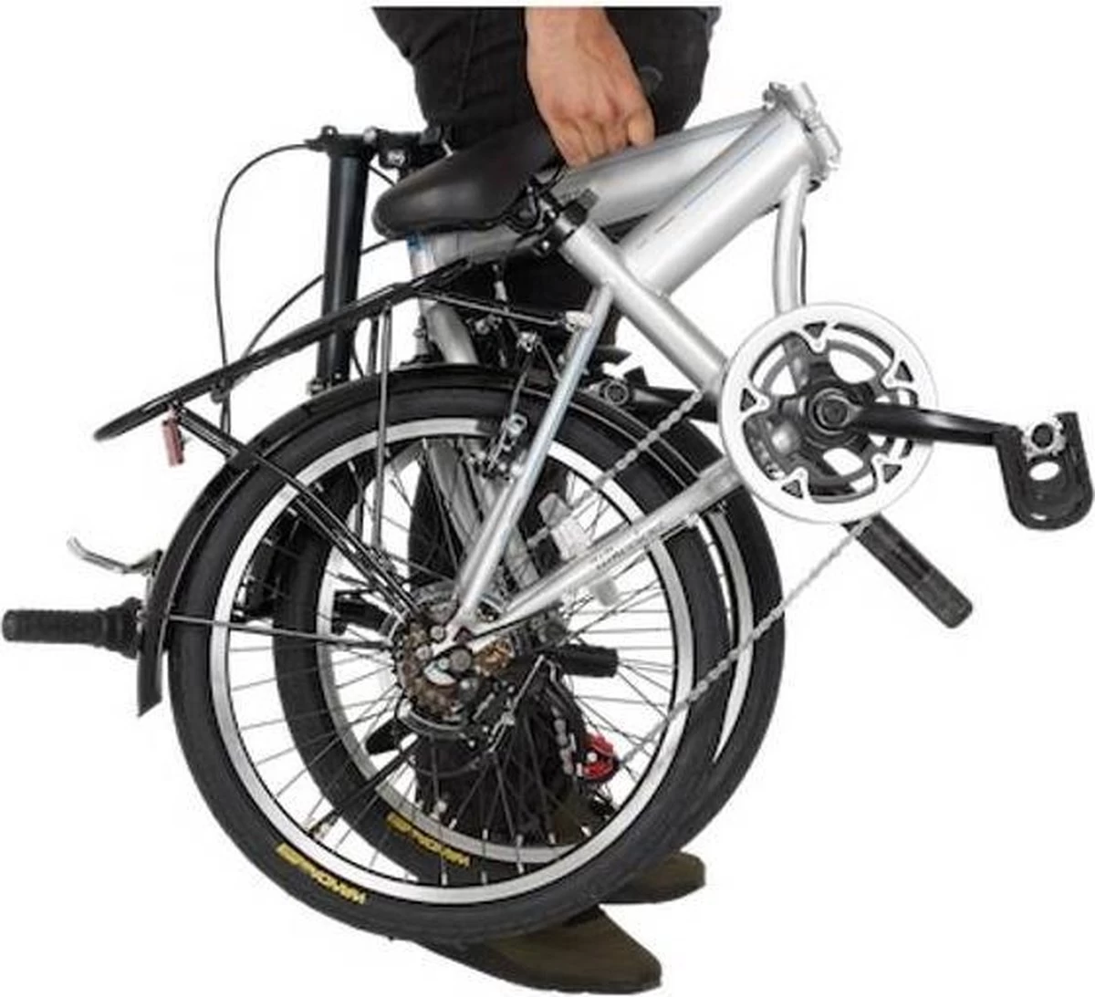 Wheelerz.nl Vouwfiets 20 Inch - 6 Speed Shimano - Zilver - Afbeelding 4