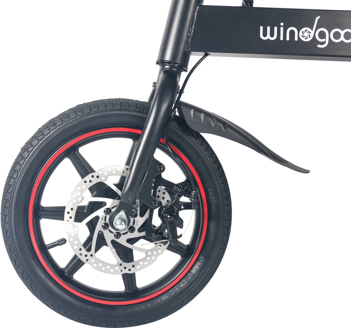Windgoo B20 V2 - Smart E Bike - APP IOS Android - Elektrische Vouwfiets Zonder Gashandel - 250W - 14 Inch - 25 KM/H - Zwart - Afbeelding 6