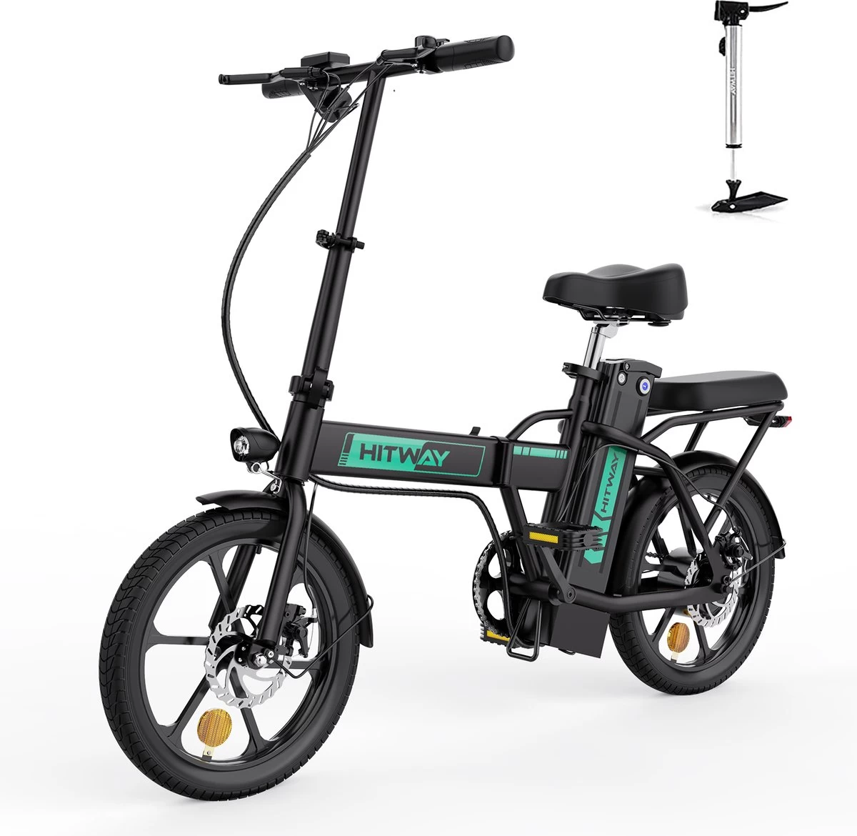 Hitway BK5 - Elektrische Fiets - E-Bike Opvouwbaar - 8,4Ah Accu- 2023 Model - Afbeelding 3