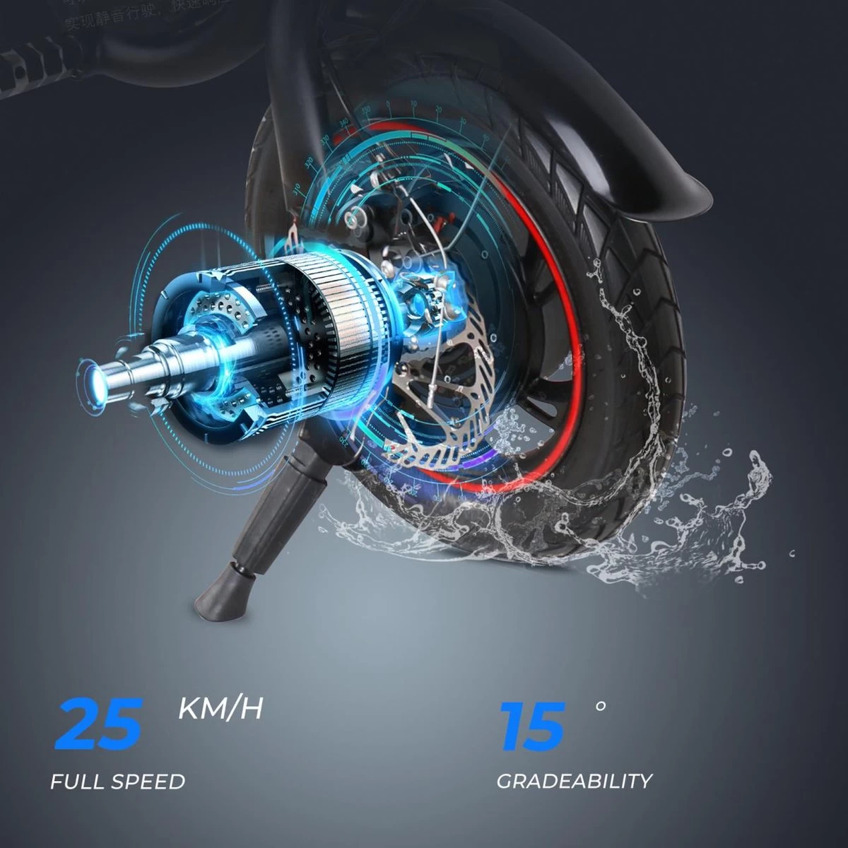 Merkloos Windgoo - B3 Pro V2 - Elektrische Long-Range E-Bike Met Trappers - E-bike - 25Km / H - Zwart - Afbeelding 5