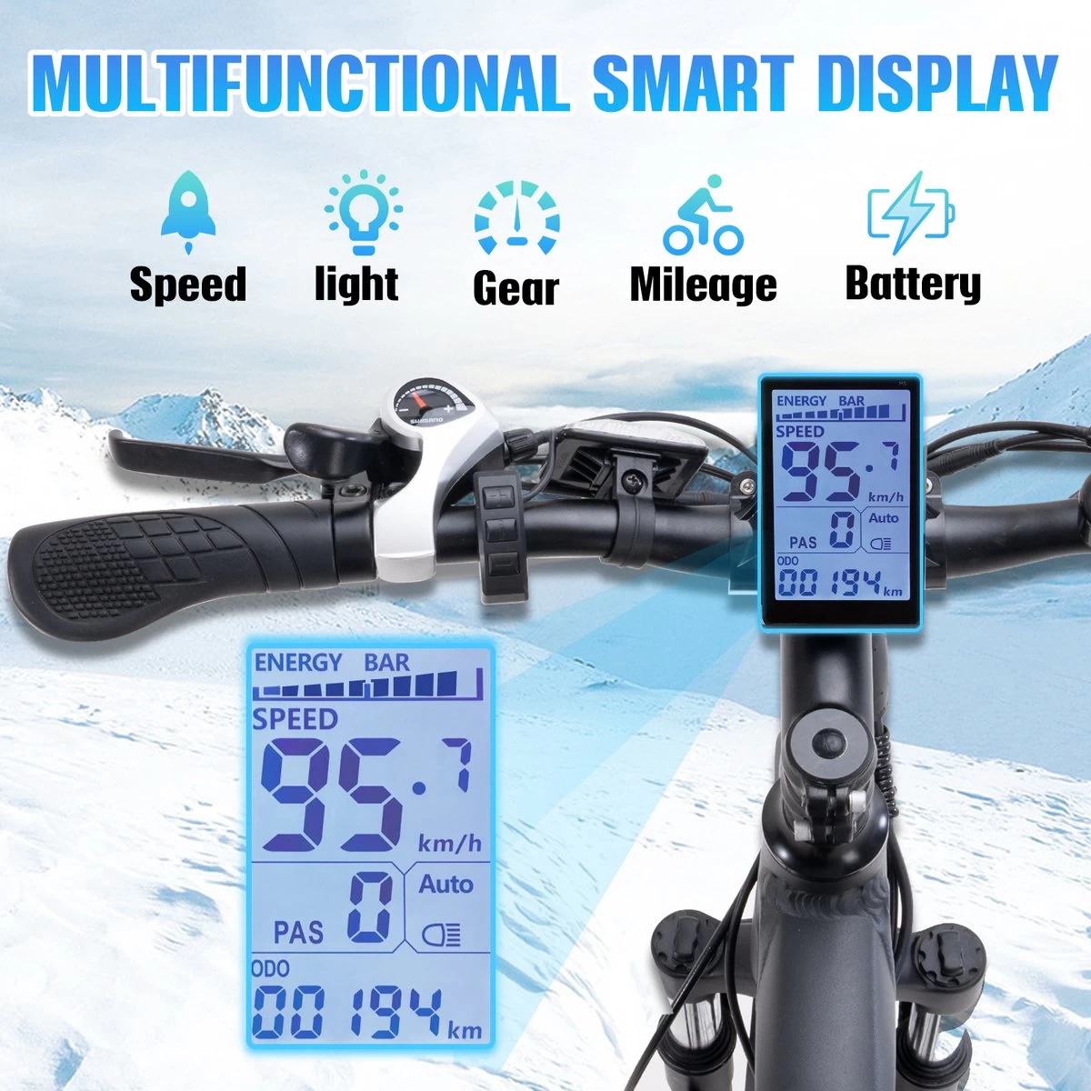 Hitway Elektrische Fiets Off-Road | Electric Mountain Bike | E-bike | 250W Motor | 26 Inch | Zwart - Afbeelding 5