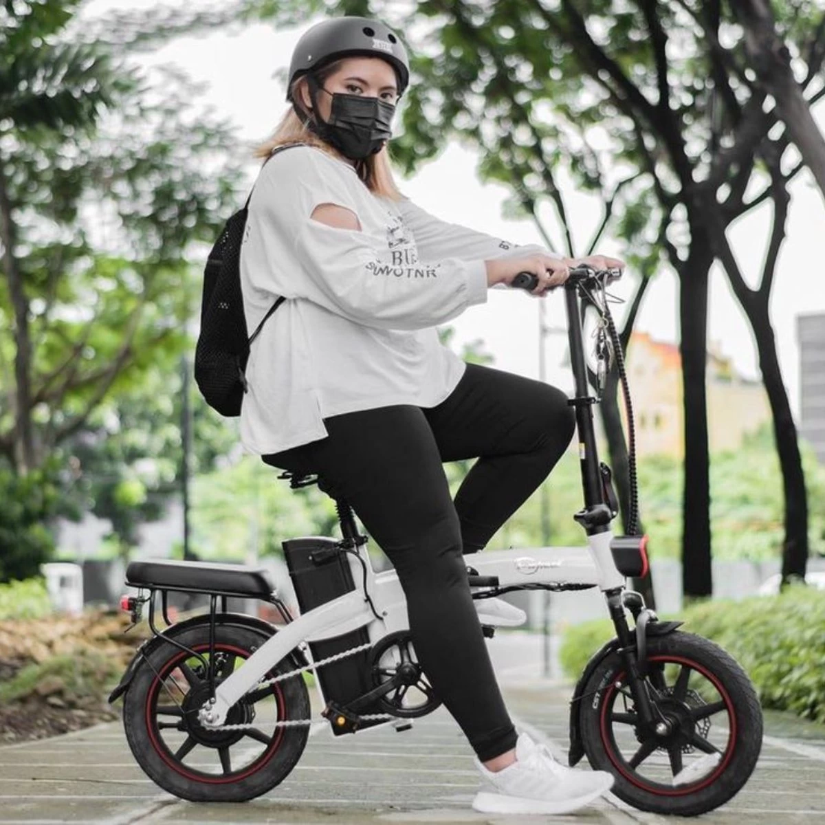 F-Wheel DYU A5 - Elektrische Vouwfiets - E Bike - 14 Inch - 7.5 Ah - 25km/u - Zwart - Afbeelding 14