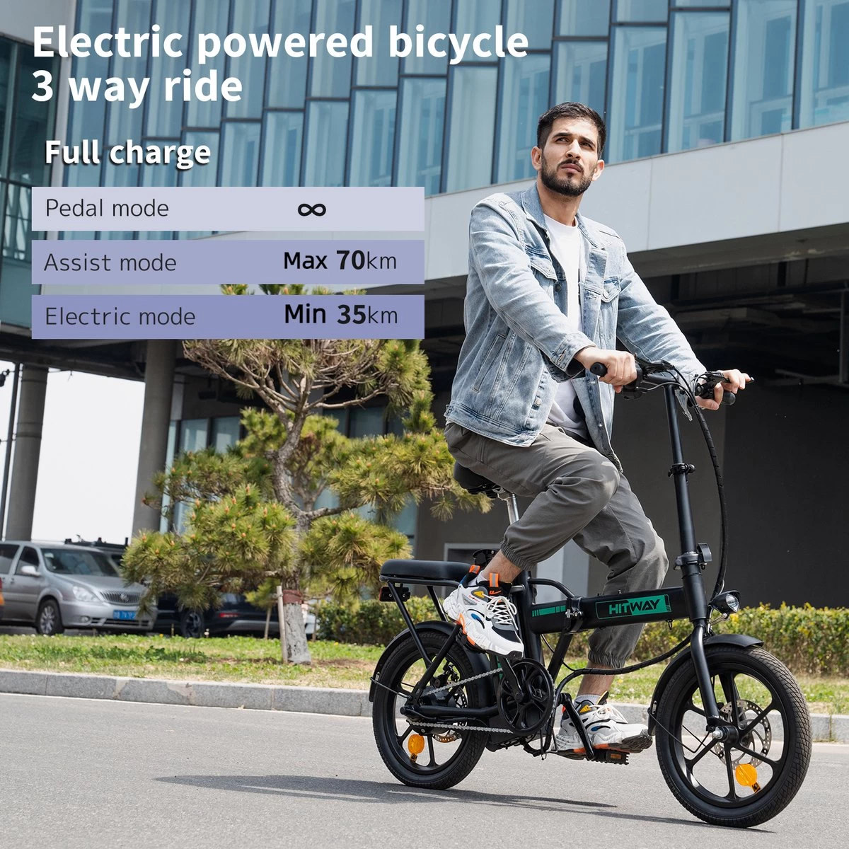 Hitway BK5 - Elektrische Fiets - E-Bike Opvouwbaar - 8,4Ah Accu- 2023 Model - Afbeelding 2