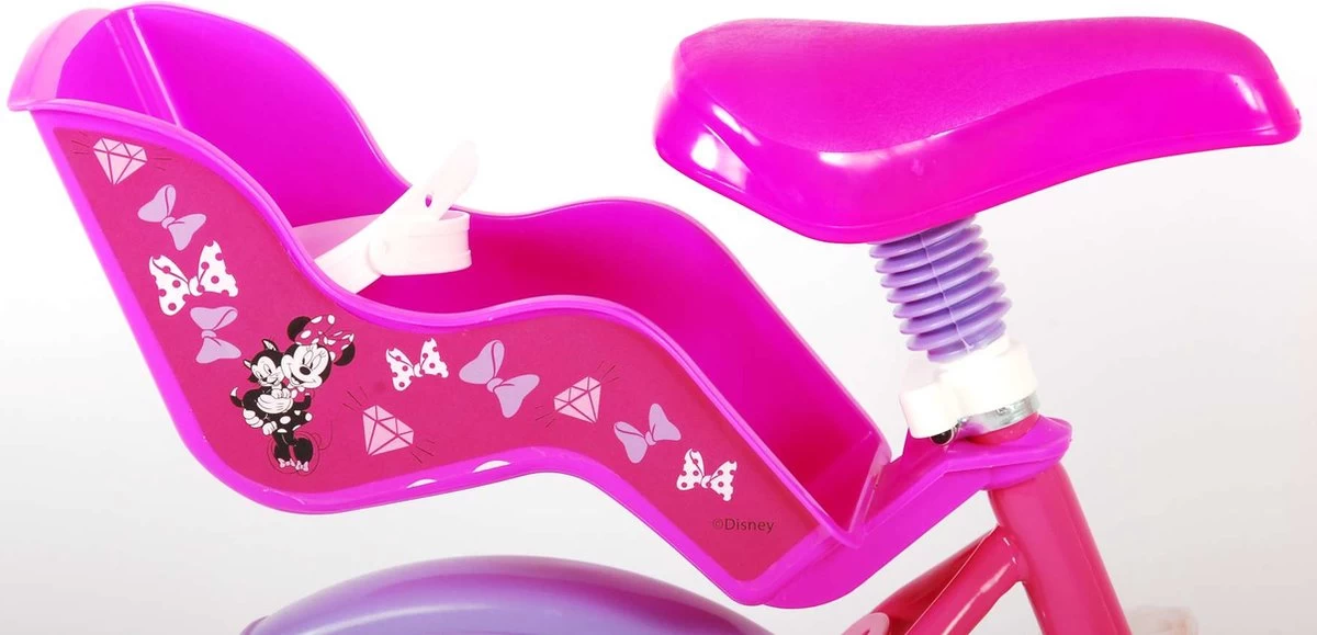 Disney Minnie Cutest Ever! Kinderfiets - Meiden - 12 Inch - Roze - Doortrapper - Afbeelding 7