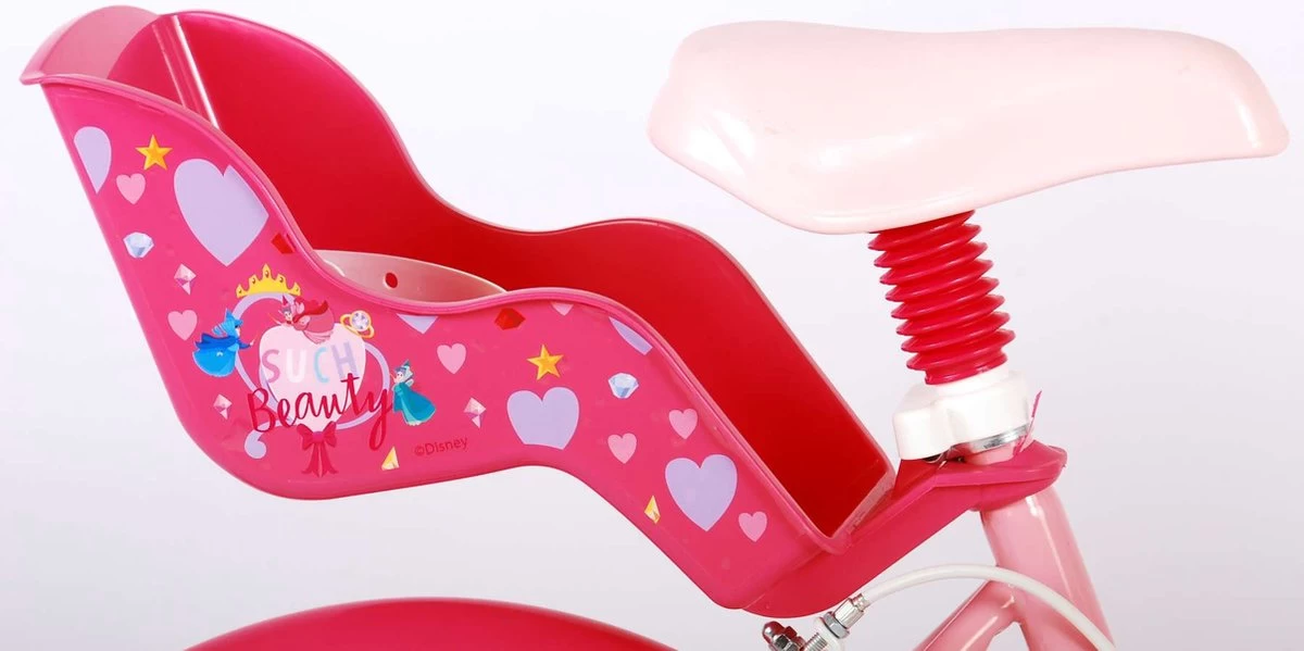 Volare Disney Princess Kinderfiets - Meisjes - 16 Inch - Roze Blauw - Twee Handremmen - Afbeelding 15