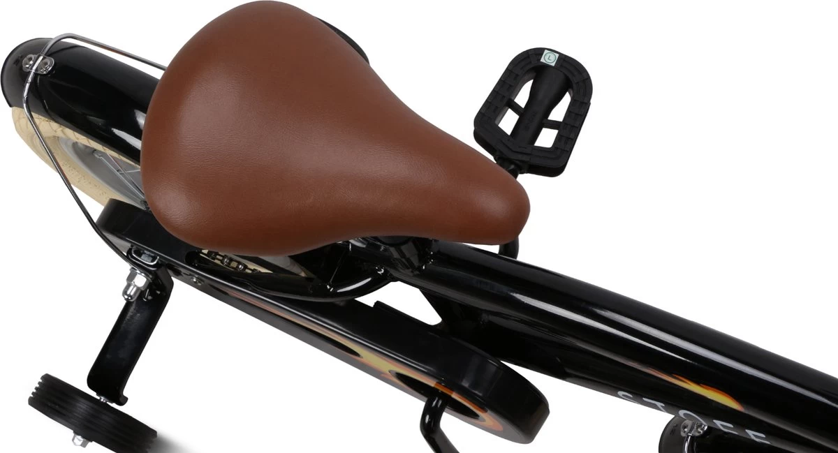 SJOEF Cruise Jongensfiets 12 Inch - Zwart - Afbeelding 7