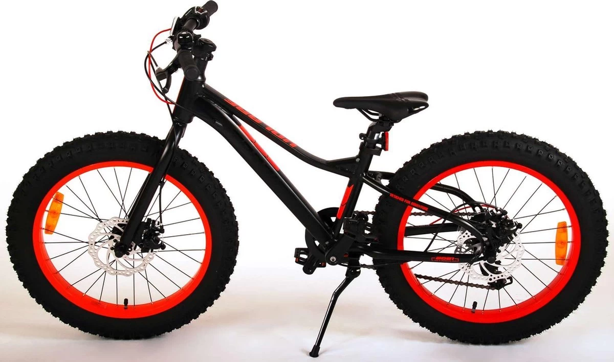 Volare Gradient Kinderfiets – Jongens – 20 Inch – Zwart Oranje Rood – 6 Speed – Prime Collection - Afbeelding 15