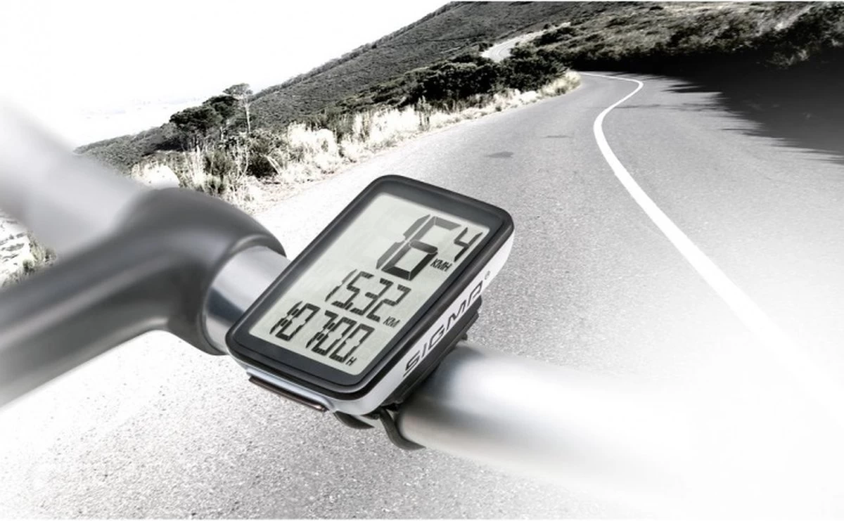 Sigma Fietscomputer Pure 1 ATS - Draadloos - Zwart/Wit - Afbeelding 4