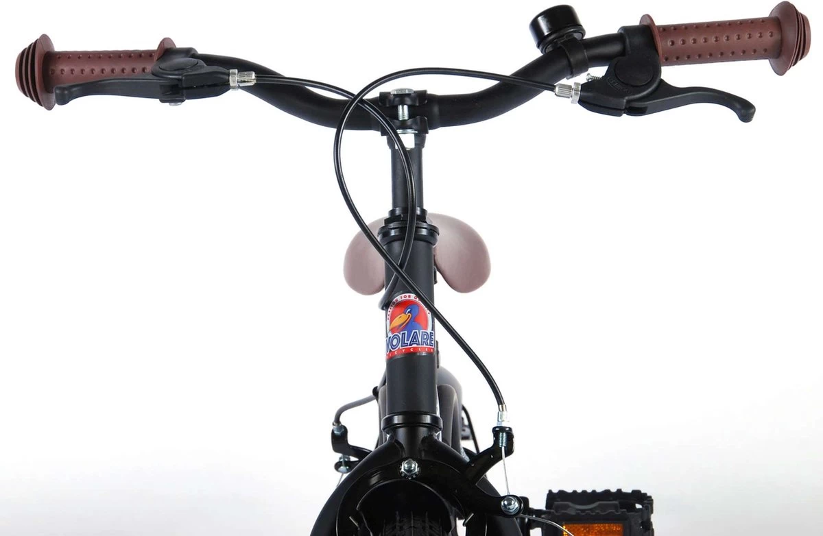 Volare Black Cruiser Kinderfiets - Jongens - 16 Inch - Zwart - 2 Handremmen - Afbeelding 7