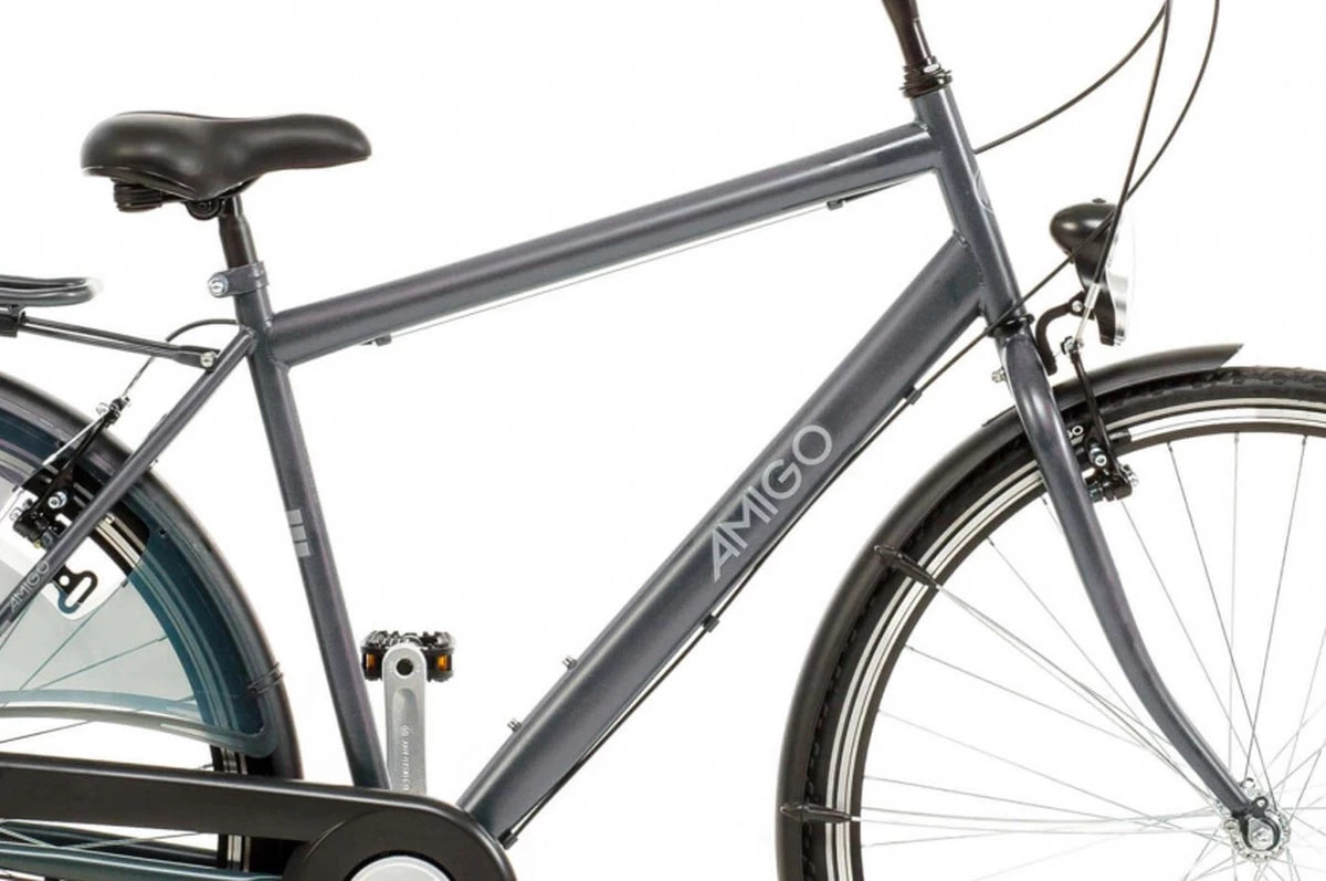 Amigo Bright - Herenfiets 28 Inch - Fiets Met 3 Versnellingen - Antraciet - Afbeelding 3