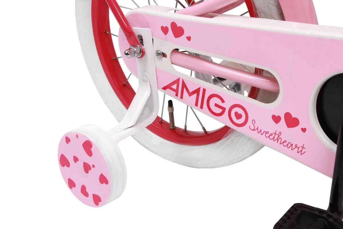 Amigo Sweetheart Meisjesfiets - Kinderfiets 16 Inch - Roze - Afbeelding 5