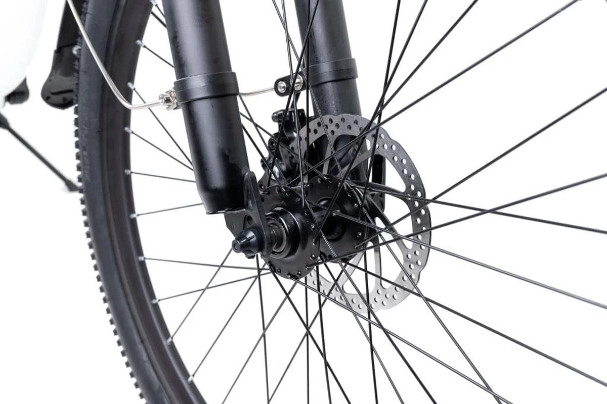 Myatu E-Bike Voor Heren En Dames Lage Instap Met 45 Cm Aluminium Frame, 6 Versnellingen, 250 Wh Afneembare Lithium Batterij 40-80 Km Range, Trekking Ebike Met 1.95 X 26 Inch Wiel (Zwart, Urban) - Afbeelding 2