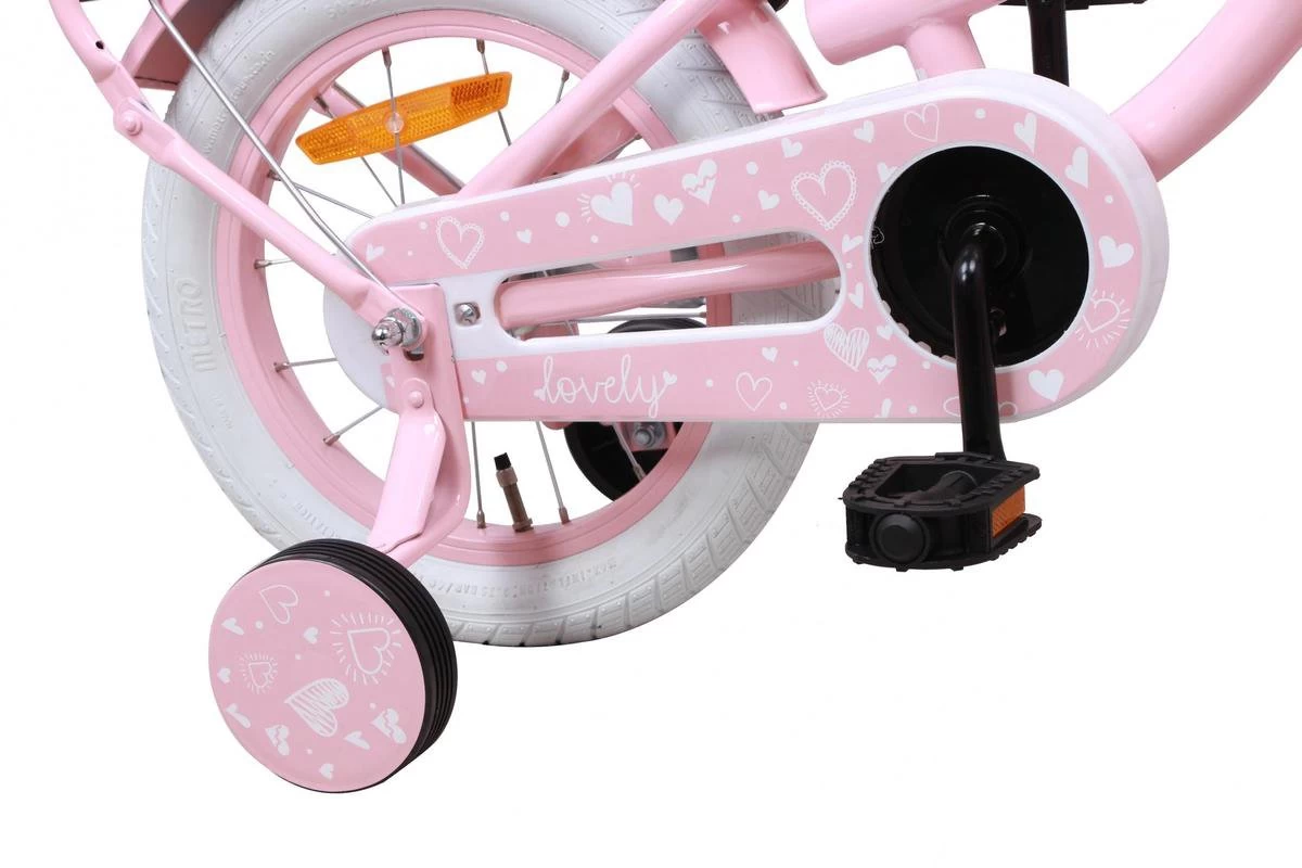 Amigo Lovely Meisjesfiets - Kinderfiets 14 Inch - Roze - Afbeelding 3
