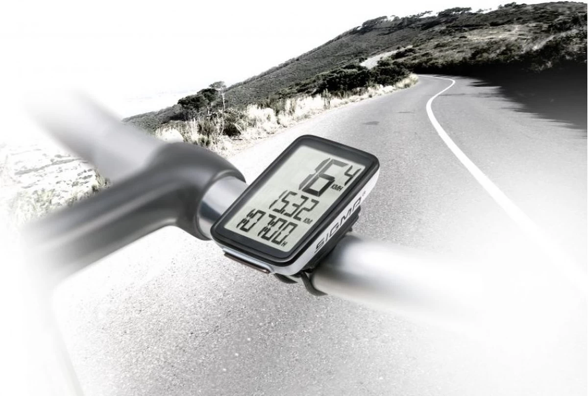 Sigma Fietscomputer Pure 1 ATS - Draadloos - Zwart/Wit - Afbeelding 3