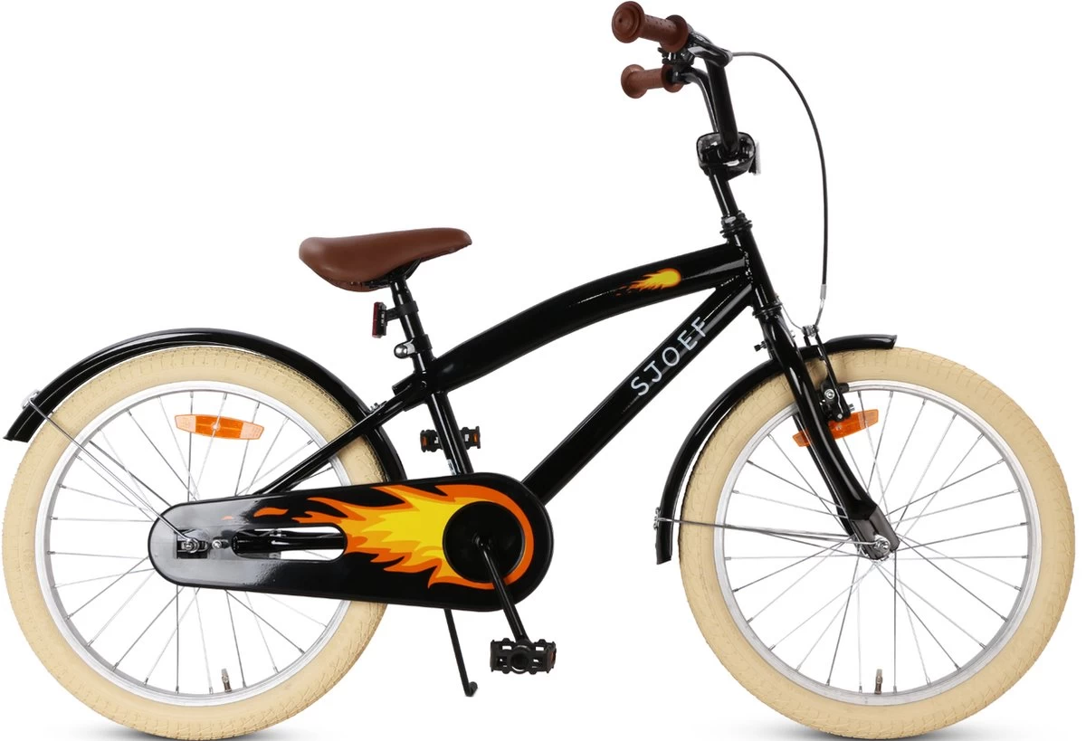 SJOEF Cruise Jongensfiets 20 Inch - Zwart