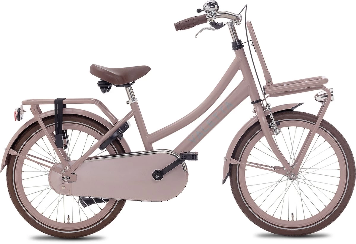 Valetta Cargo - Transportfiets - Meisjesfiets - 20 Inch - Mat Flamingo