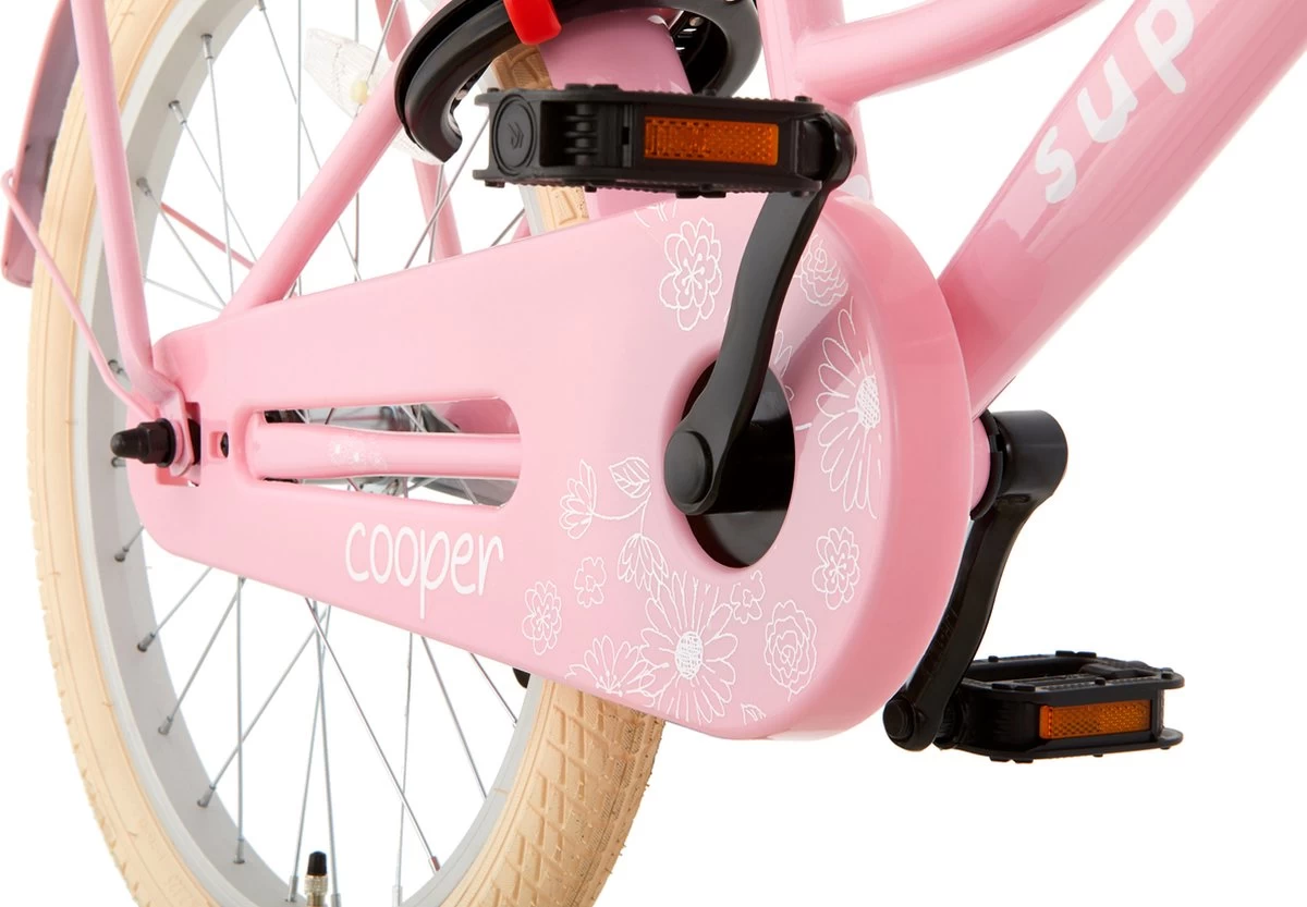 Supersuper Cooper Bamboo - Kinderfiets - Meisjesfiets - 20 Inch - Roze - Afbeelding 4