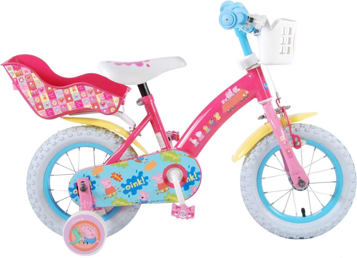 Volare Peppa Pig Kinderfiets - Meisjes - 12 Inch - Roze