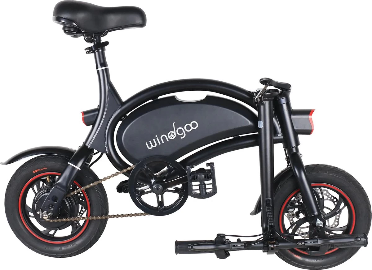 Windgoo - B3 Elektrische Long-Range E-Bike Met Trappers - E-bike - 25Km / H - Wit - Afbeelding 3