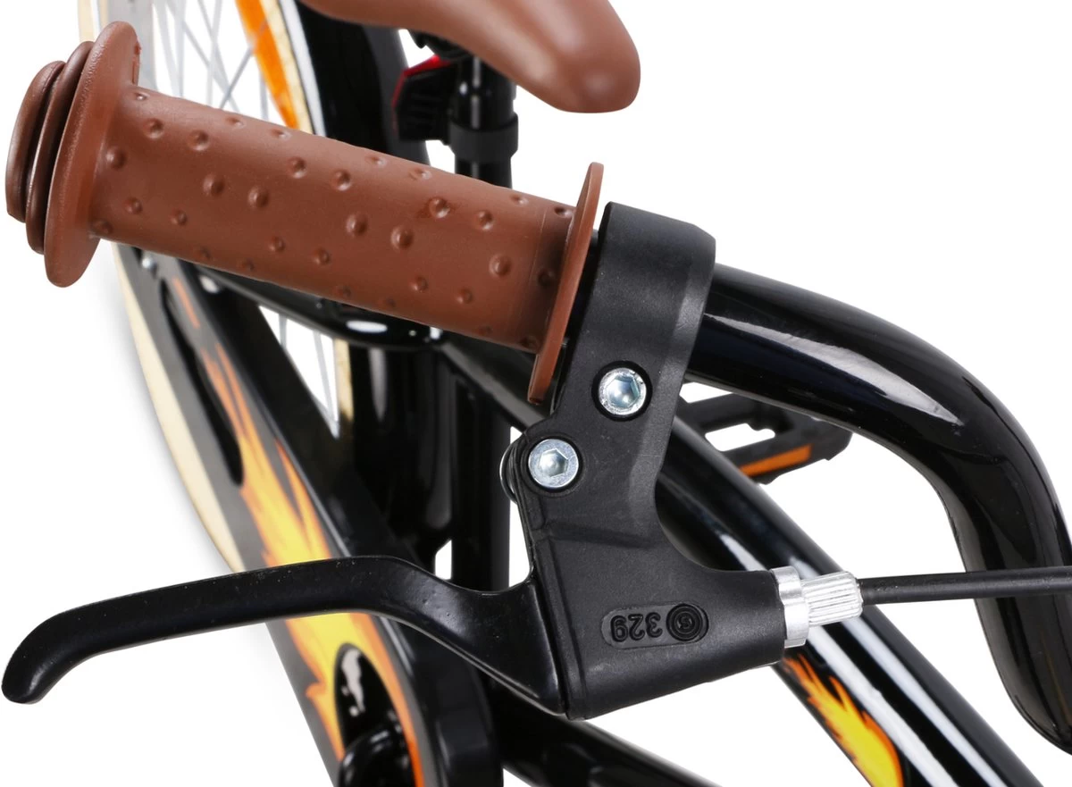 SJOEF Cruise Jongensfiets 20 Inch - Zwart - Afbeelding 5