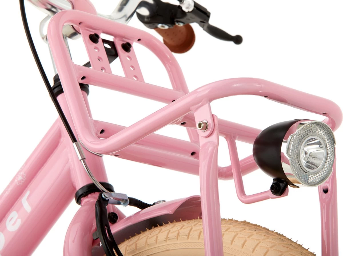 Supersuper Cooper Bamboo - Kinderfiets - Meisjesfiets - 20 Inch - Roze - Afbeelding 3