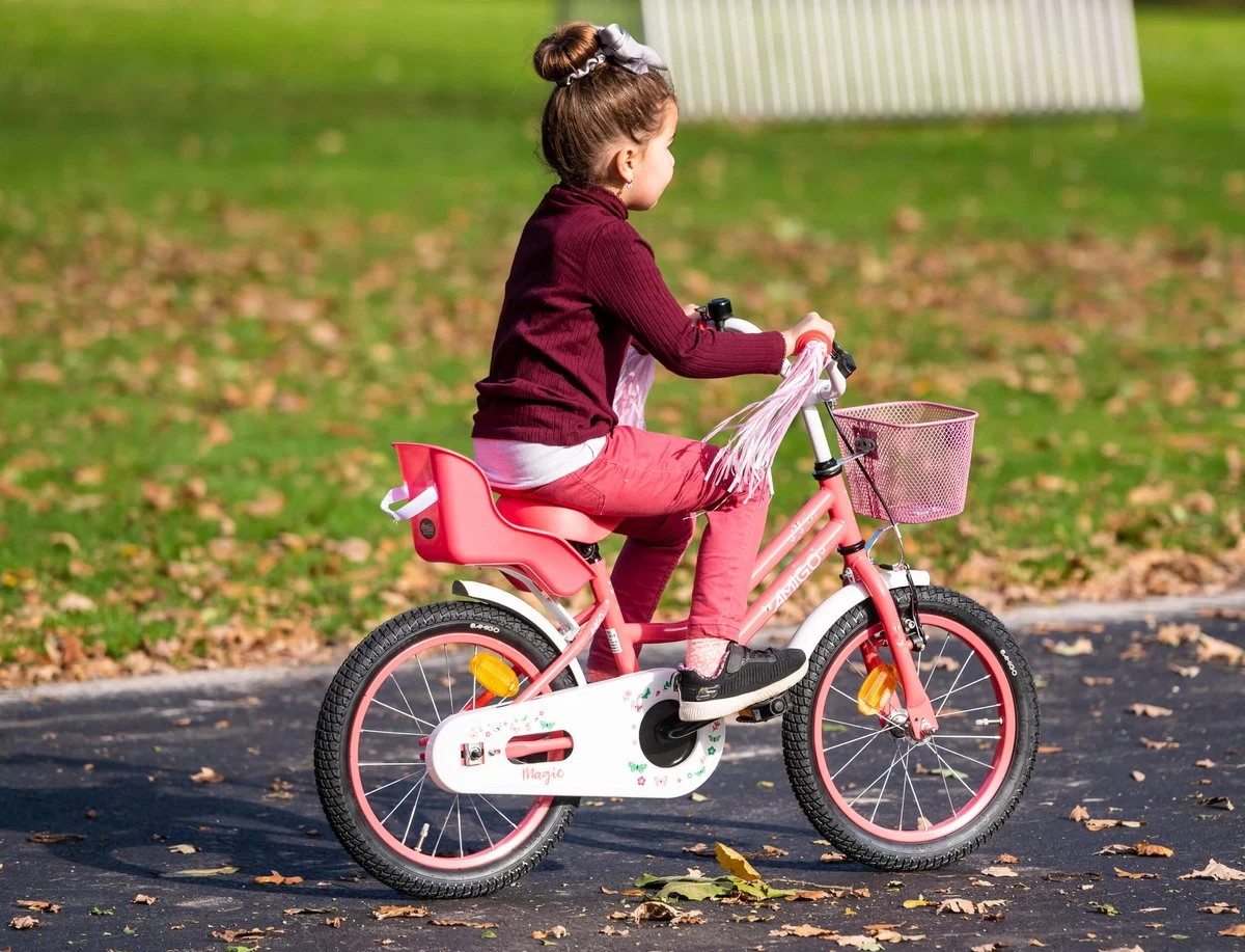Amigo Magic Meisjesfiets - Kinderfiets 12 Inch - Roze - Afbeelding 6