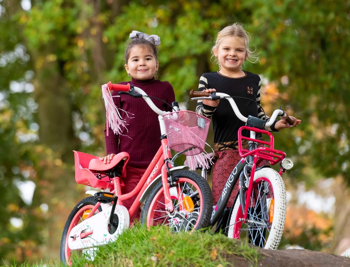 Amigo Magic Meisjesfiets - Kinderfiets 12 Inch - Roze - Afbeelding 13