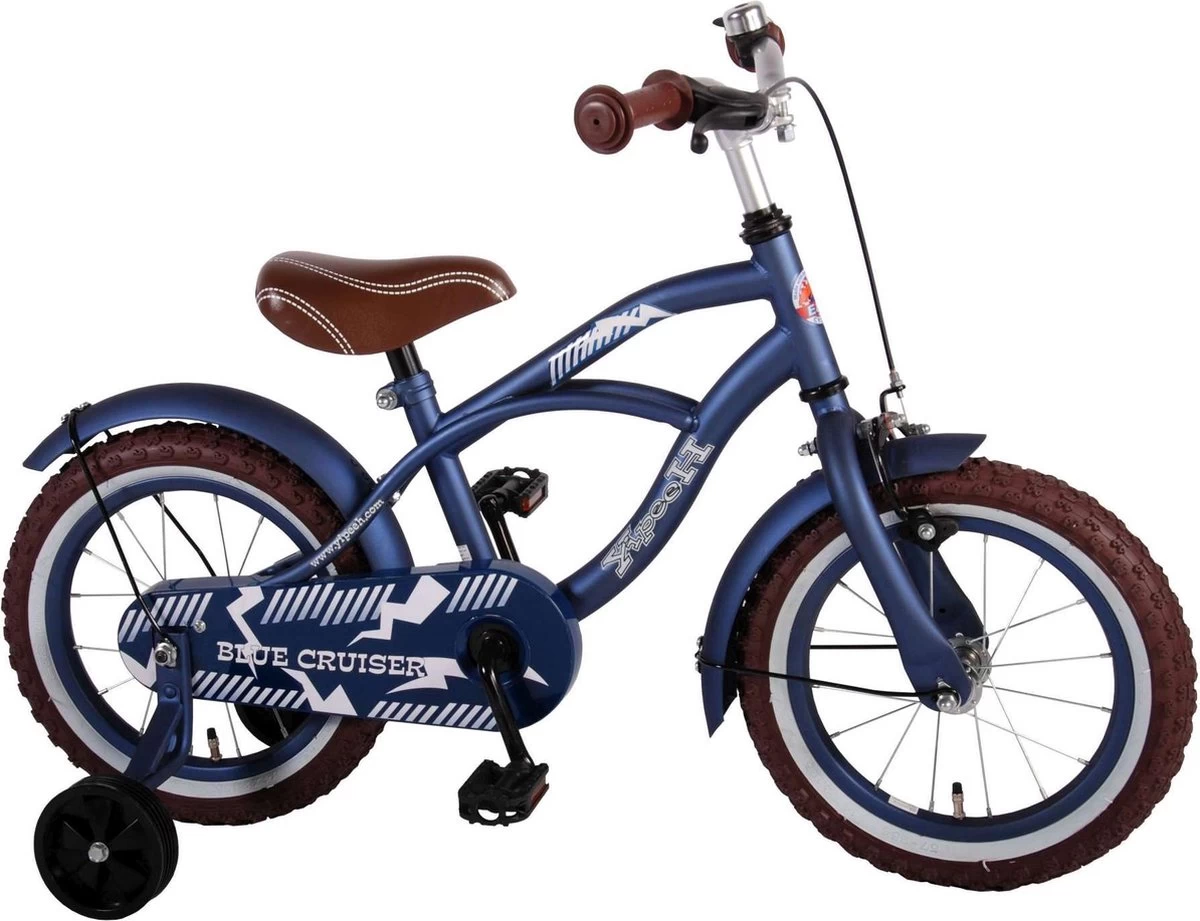 Volare Blue Cruiser Kinderfiets - Jongens - 14 Inch - Blauw - 95% Afgemonteerd - Afbeelding 2