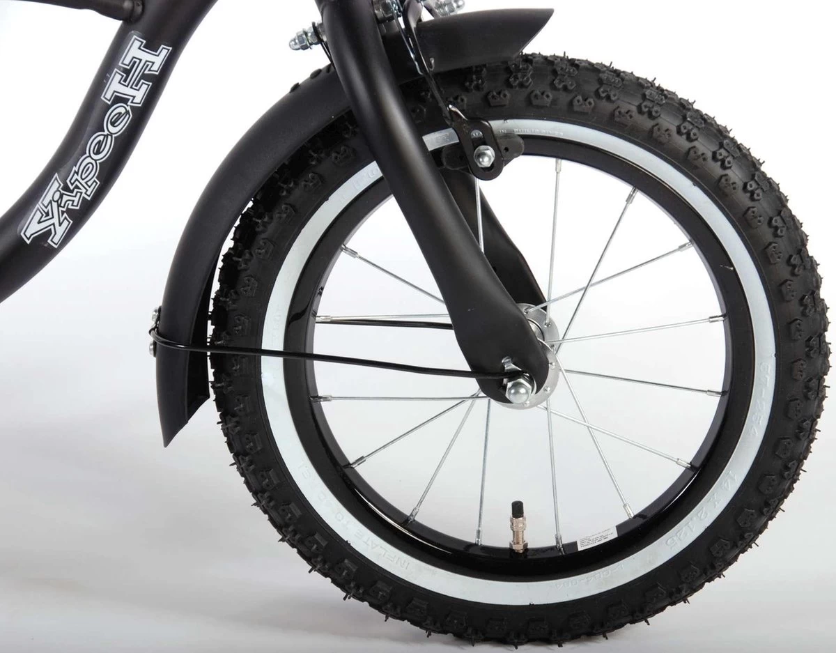 Volare Black Cruiser Kinderfiets - Jongens - 14 Inch - Zwart - 95% Afgemonteerd - Afbeelding 8