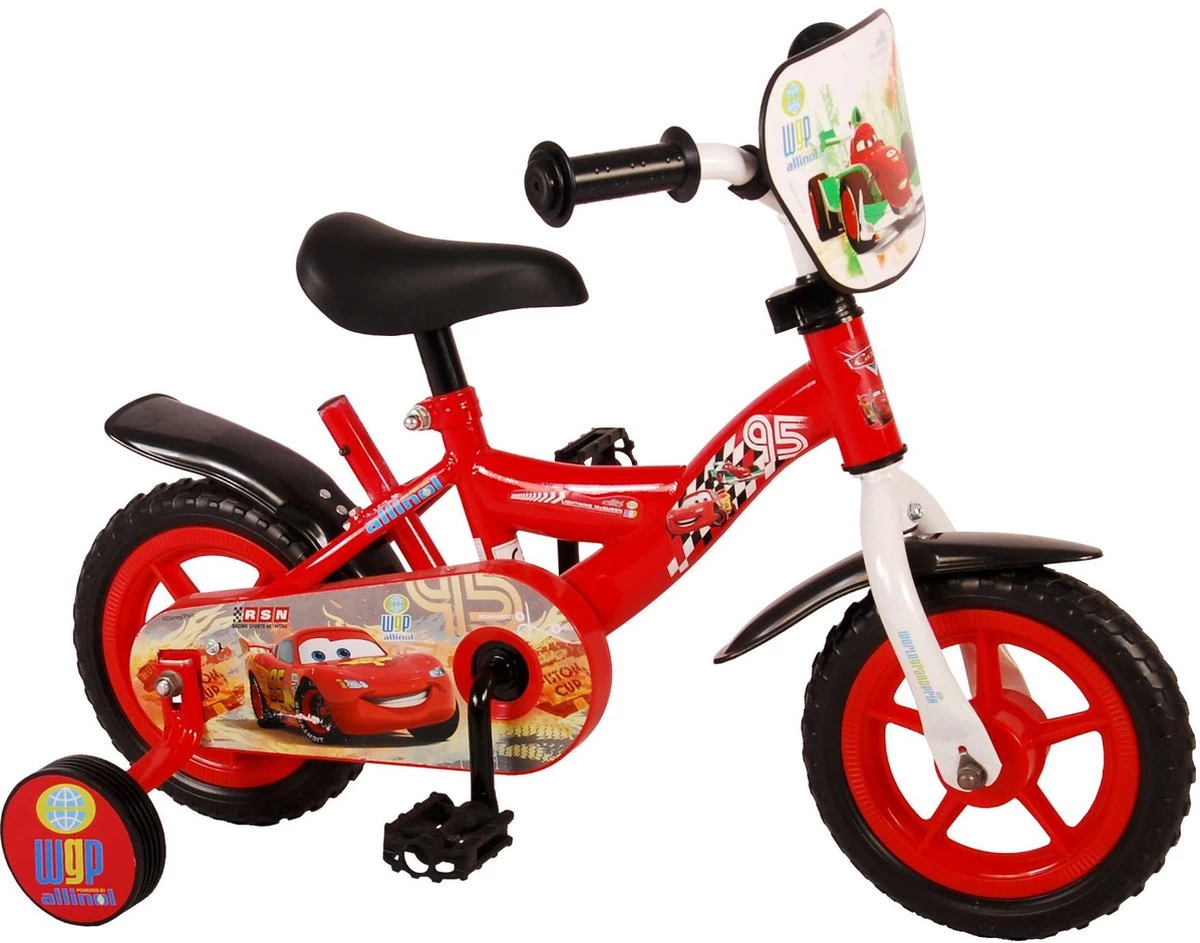 Disney Cars Kinderfiets - Jongens - 10 Inch - Rood - Doortrapper - Afbeelding 14
