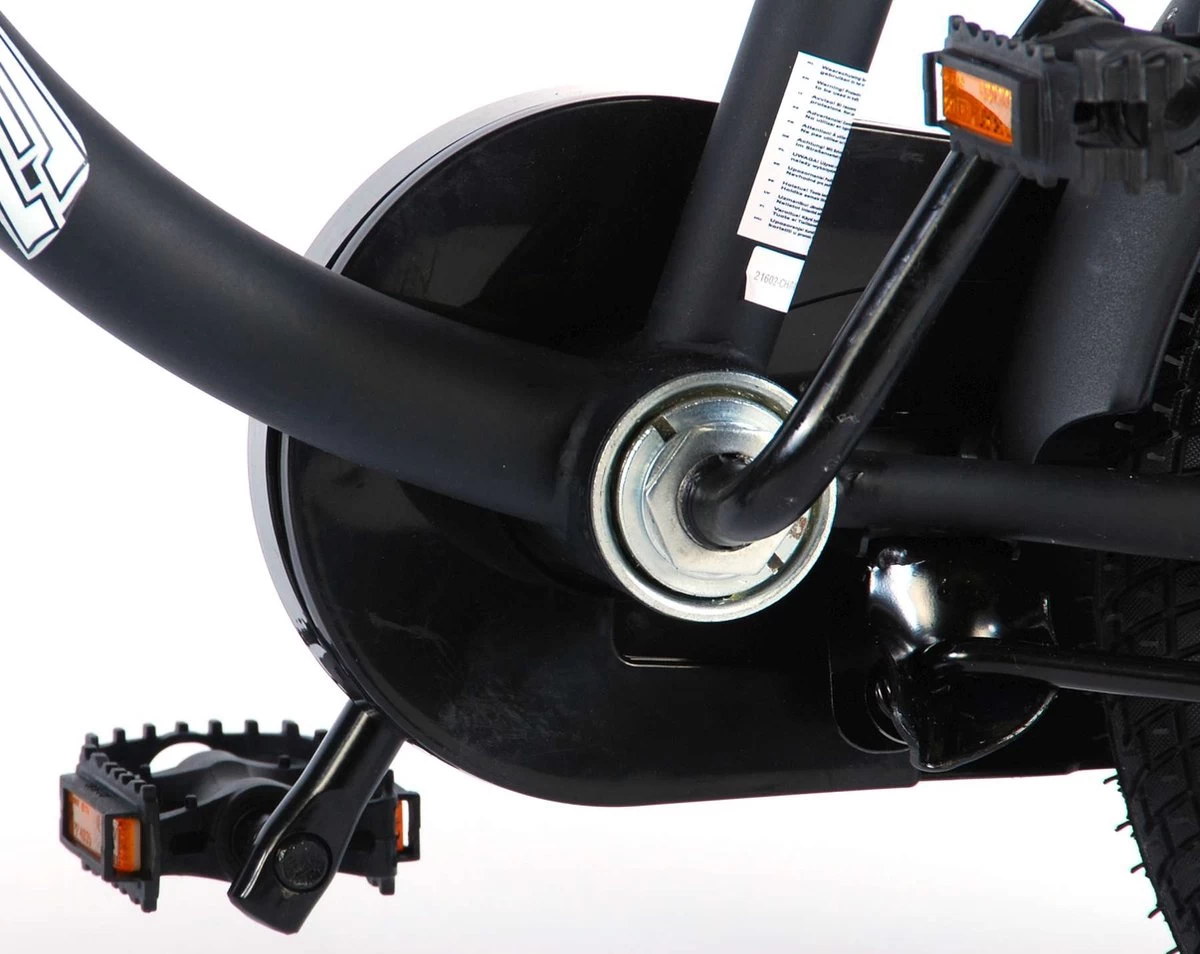 Volare Black Cruiser Kinderfiets - Jongens - 16 Inch - Zwart - 2 Handremmen - Afbeelding 17