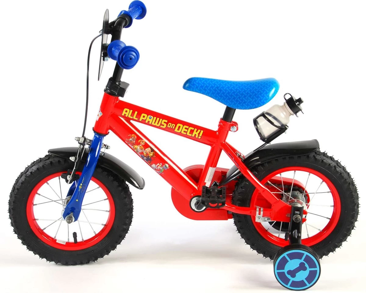 Volare Paw Patrol Kinderfiets - Jongens - 12 Inch - Rood/Blauw - Afbeelding 12