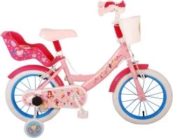 Volare Disney Princess Kinderfiets - Meisjes - 14 Inch - Roze - Twee Handremmen