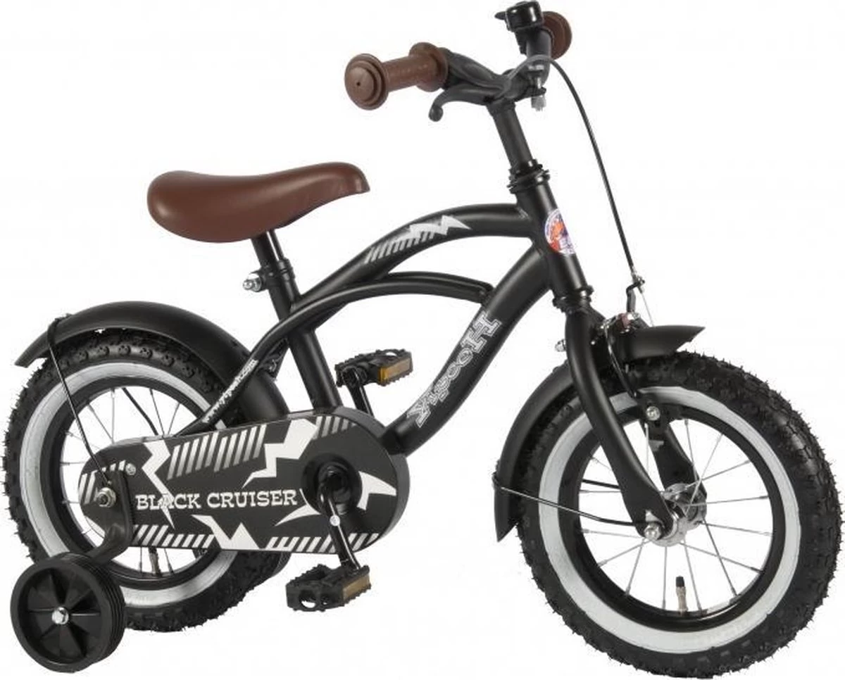 Volare Black Cruiser Kinderfiets - Jongens - 14 Inch - Zwart - 95% Afgemonteerd - Afbeelding 2