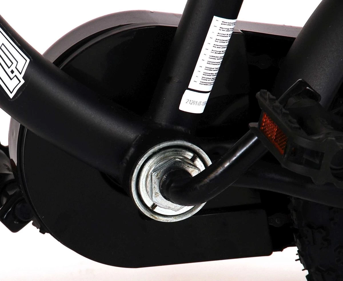 Volare Black Cruiser Kinderfiets - Jongens - 12 Inch - Zwart - 2 Handremmen - Afbeelding 14