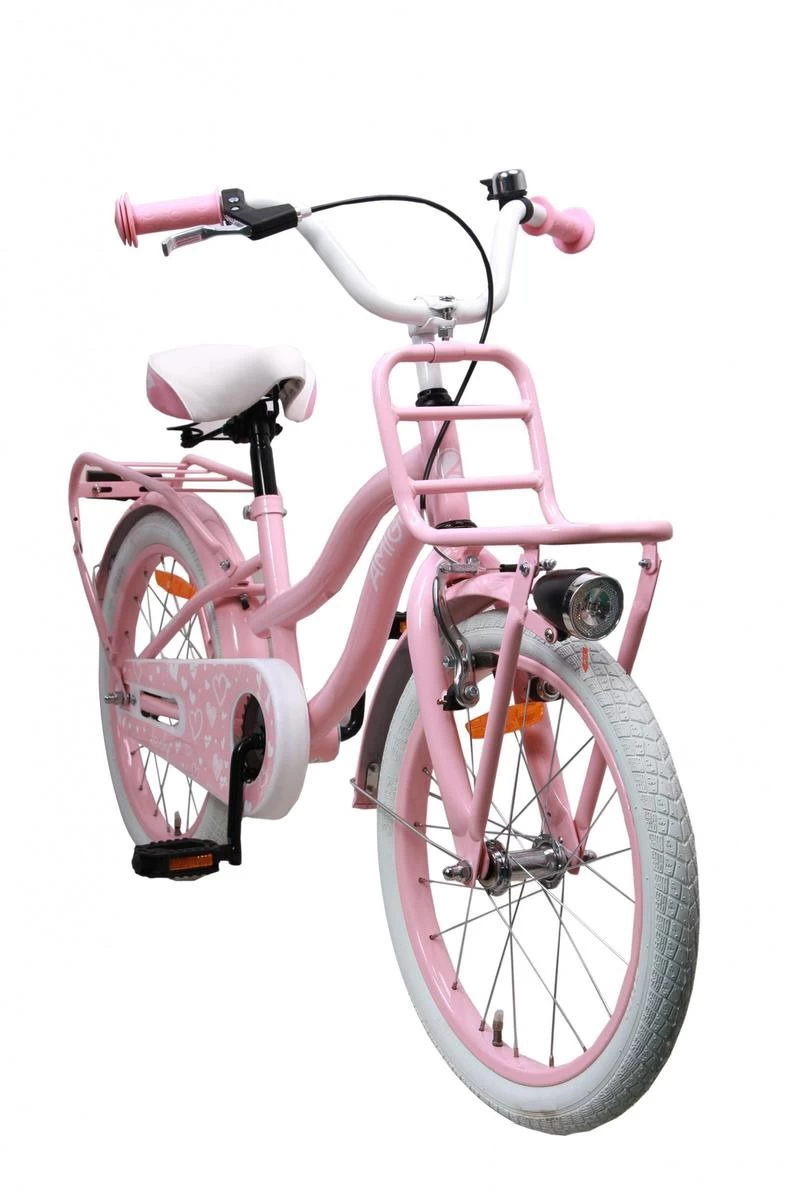 Amigo Lovely - Kinderfiets 18 Inch - Meisjes - Roze - Afbeelding 2