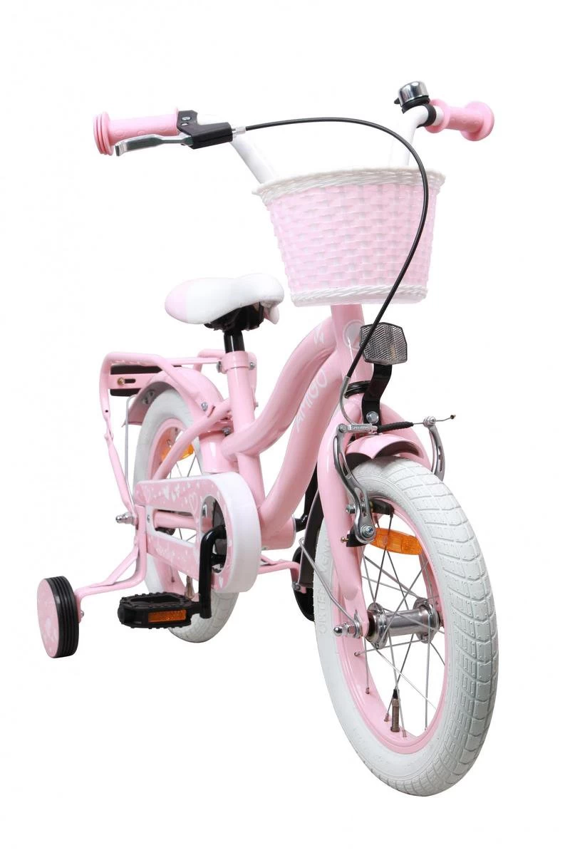 Amigo Lovely Meisjesfiets - Kinderfiets 14 Inch - Roze - Afbeelding 2