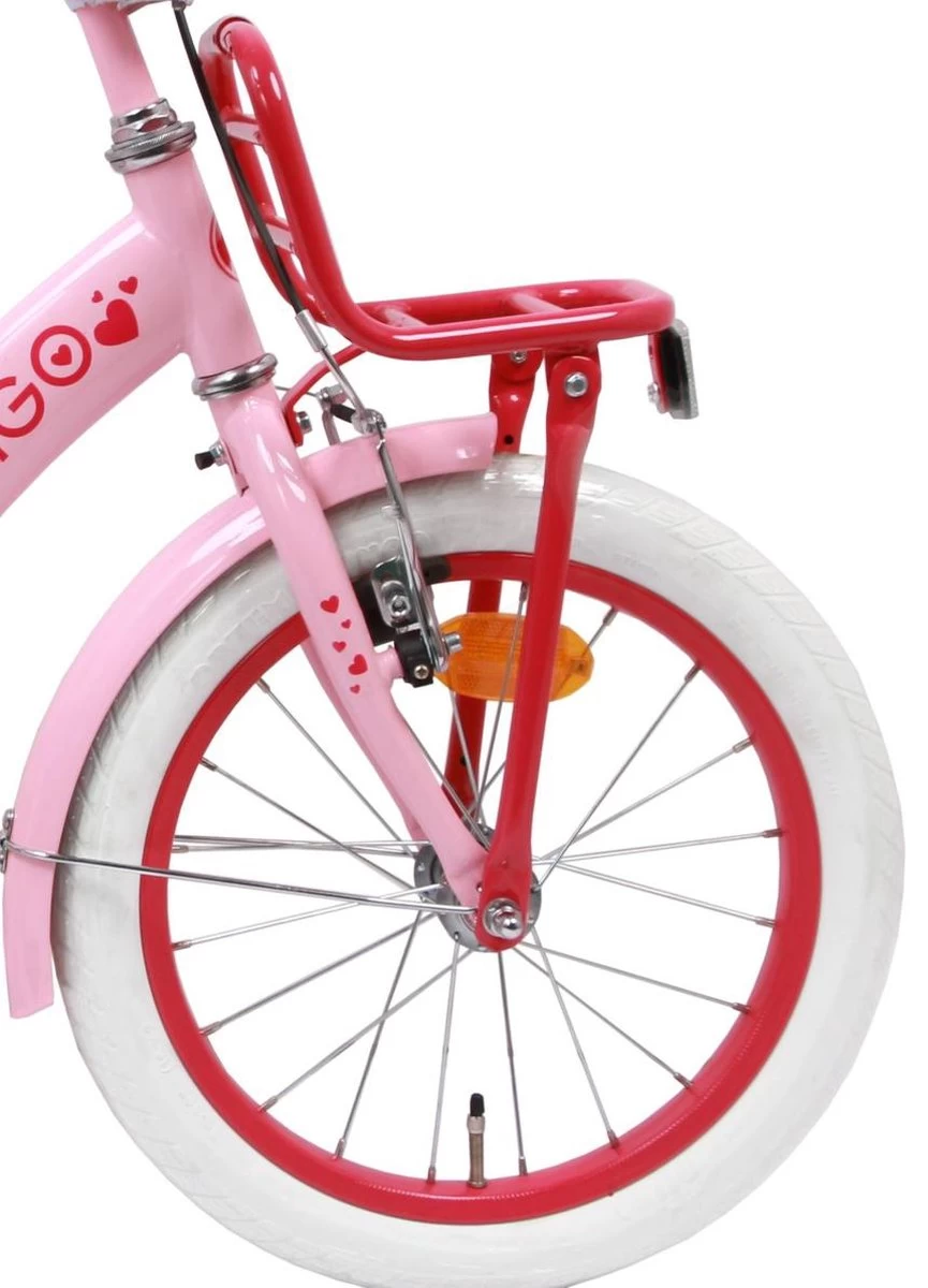 Amigo Sweetheart Meisjesfiets - Kinderfiets 16 Inch - Roze - Afbeelding 3